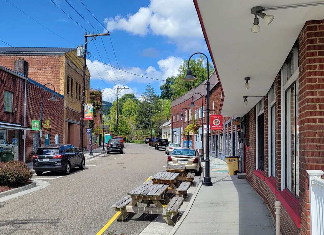 Pennington Gap, VA - Small downtown area of Pennington Gap, VA